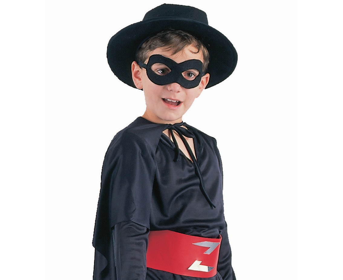 Role play-set for kids Masked Swordsman (shirt, pants, cape, belt, eye mask), size 110/120 cm